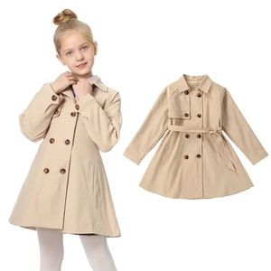 NEW Girls Khaki Trench Coat w/ Belt
